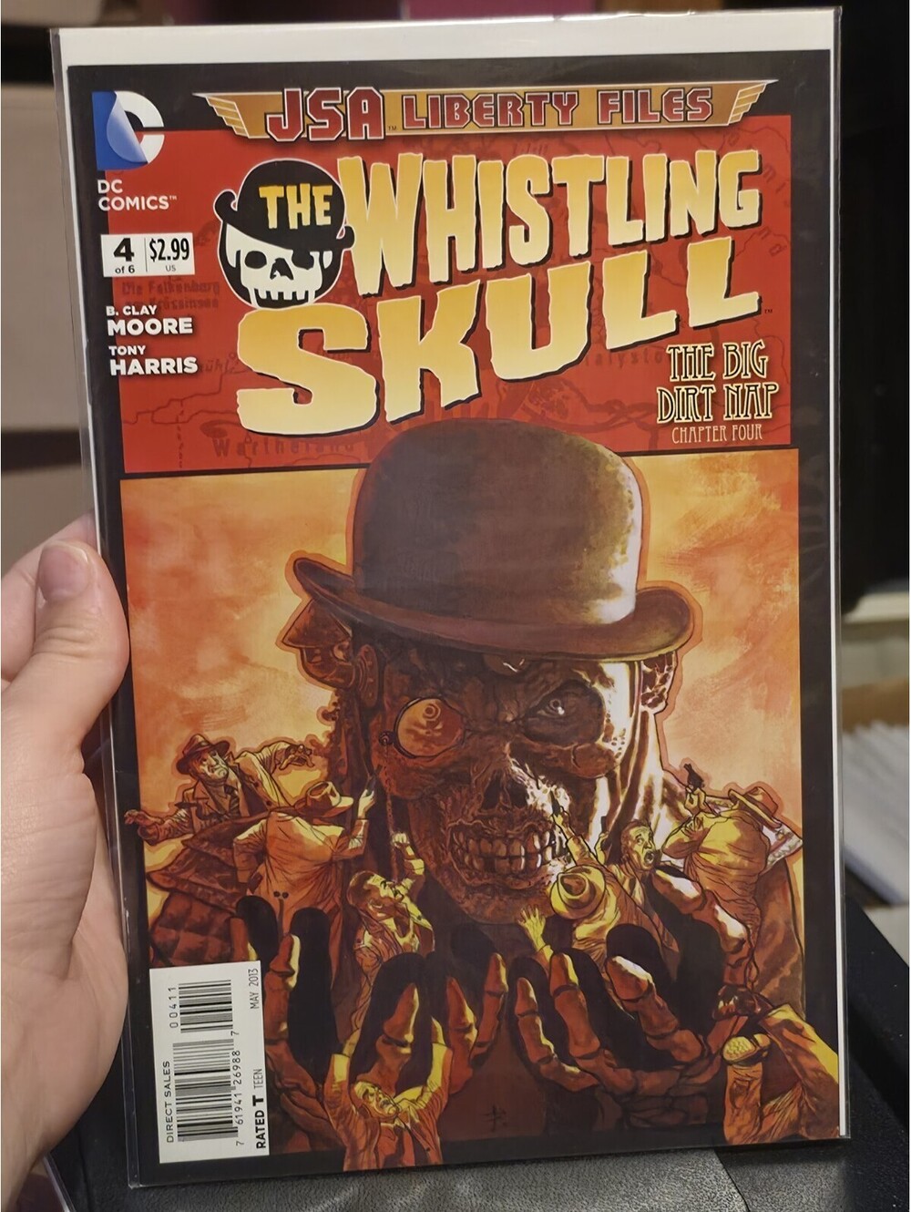 JSA Liberty Files: The Whistling Skull #4 9.4 2013 Tony Harris Cover